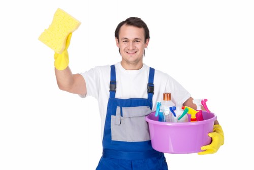After builders cleaning restoring a fresh finish to a newly completed room