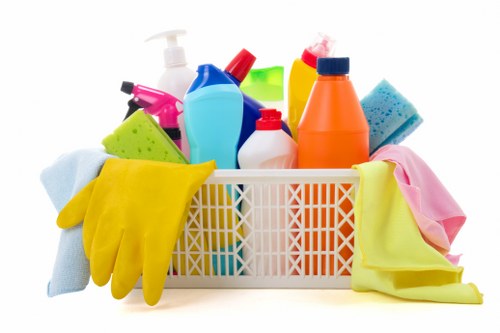 Professional move out cleaning in a bright kitchen